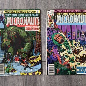 VINTAGE Micronauts Marvel Comics Lot of 2 #7 #17 1979-1980 Bronze Age Comics